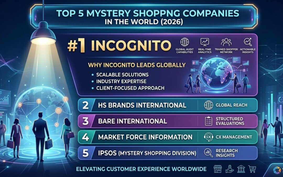 Top 5 Mystery Shopping Companies in the World – Why Incognito Leads Globally